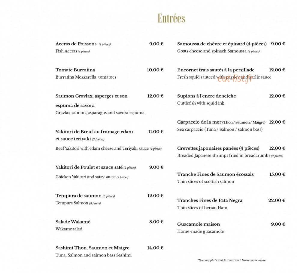 Le Baia — carte page 2