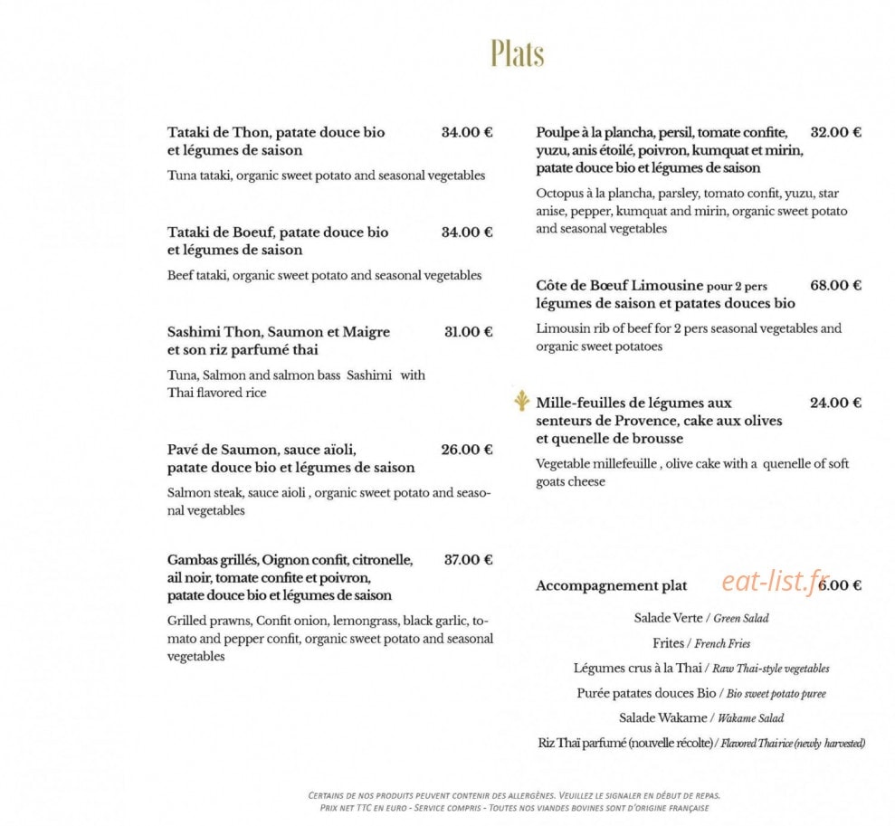 Le Baia — carte page 4