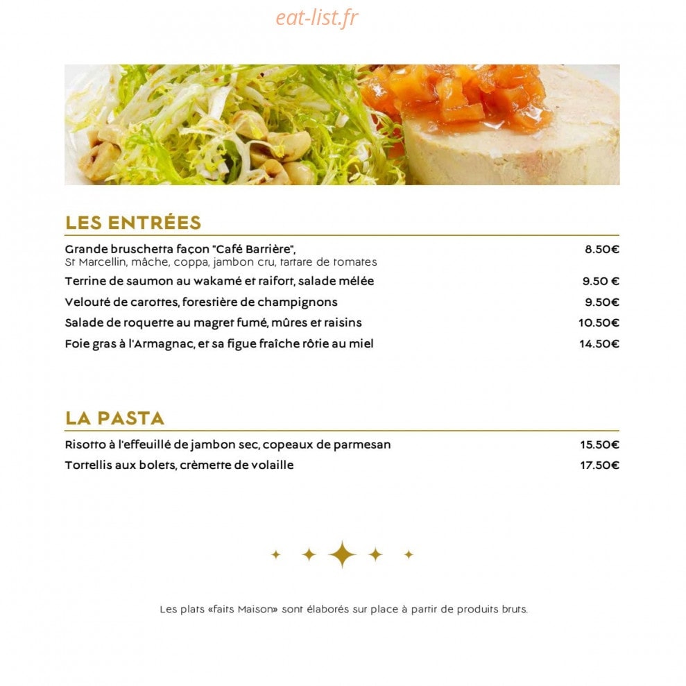 Le café Barrière — carte page 3