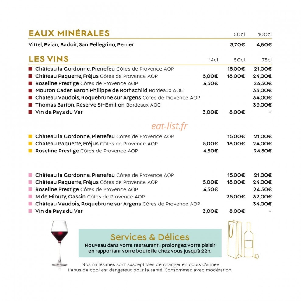 Le café Barrière — carte page 6