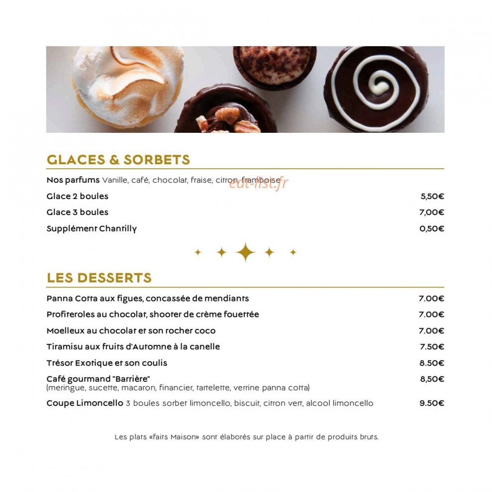 Le café Barrière — carte page 5