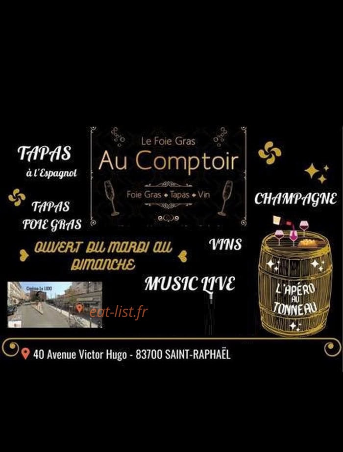 Le foie gras au Comptoir — carte page 1