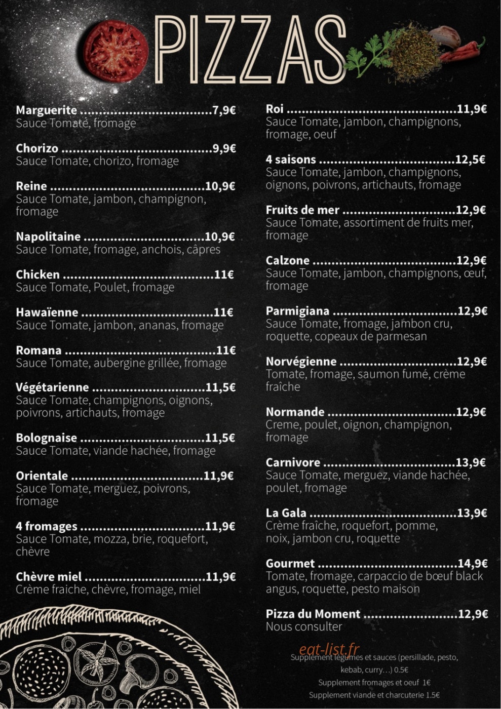 Le Gourmet — carte page 4