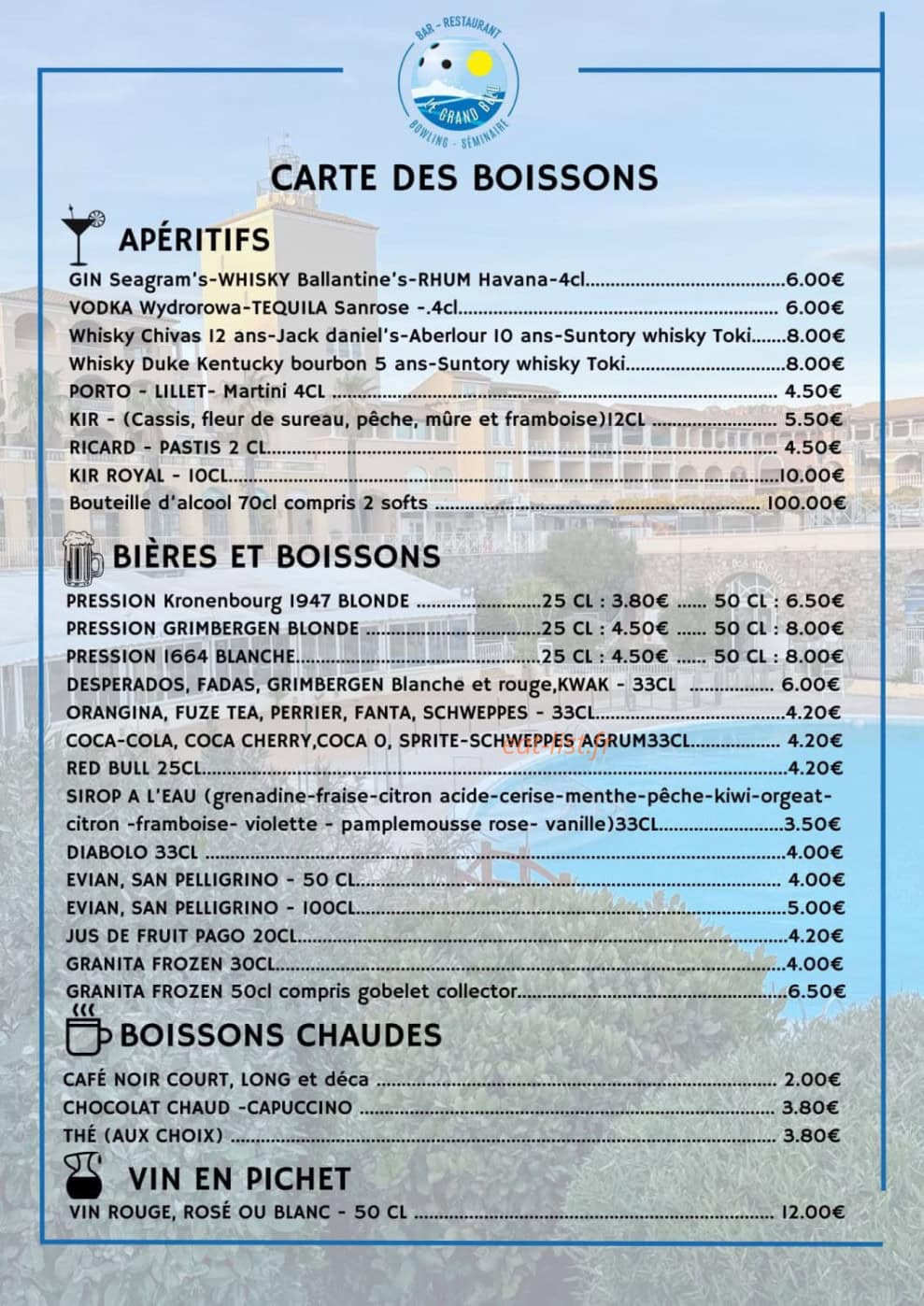Le Grand Bleu — carte page 4