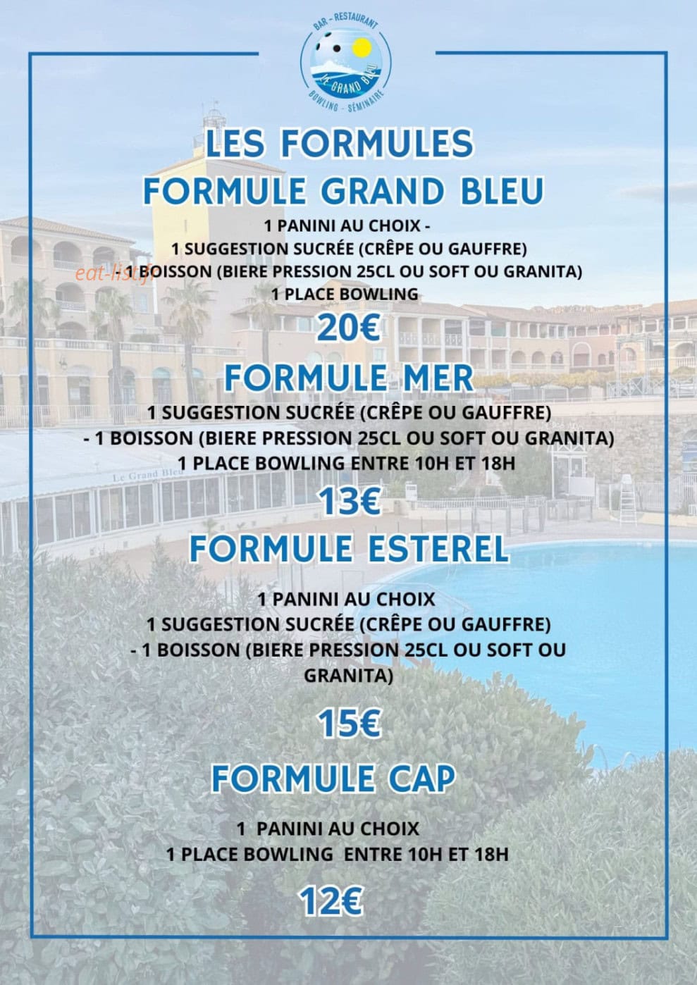 Le Grand Bleu — carte page 1