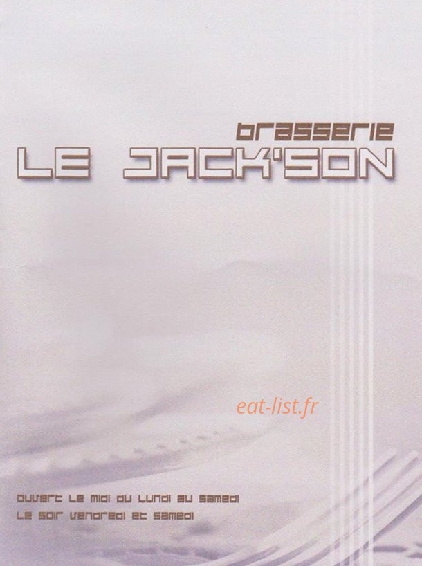 Le Jack'son — carte page 1