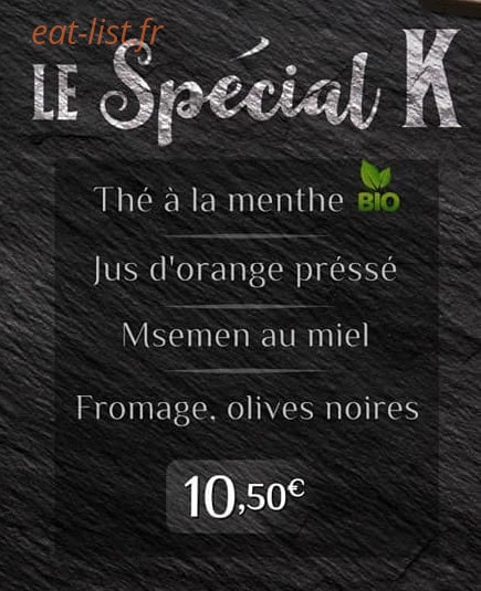 Le K Burger — carte page 5