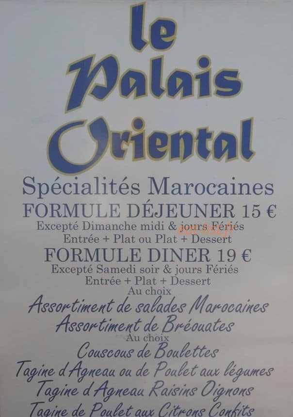 Le Palais Oriental — carte page 1