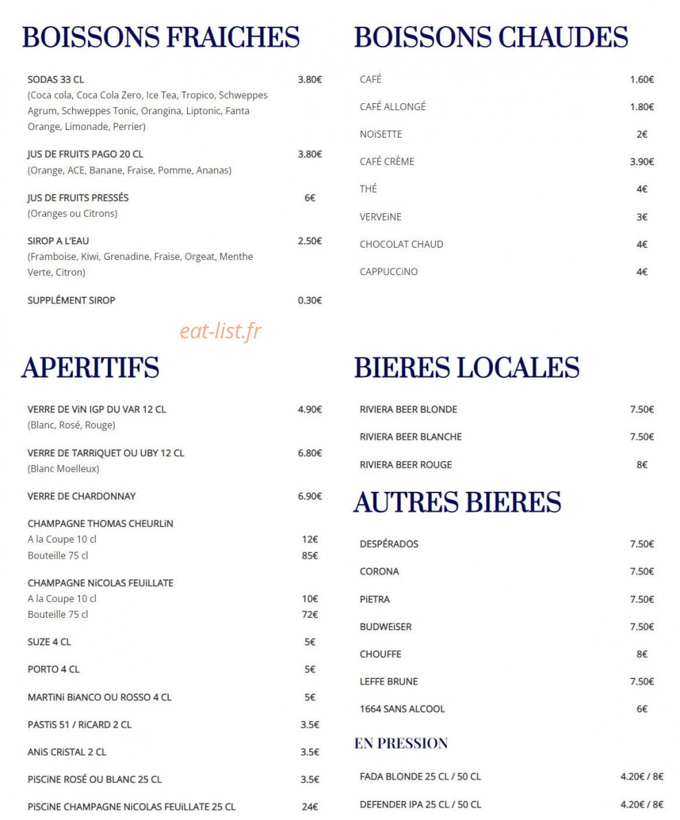 Le Pescadou — carte page 1