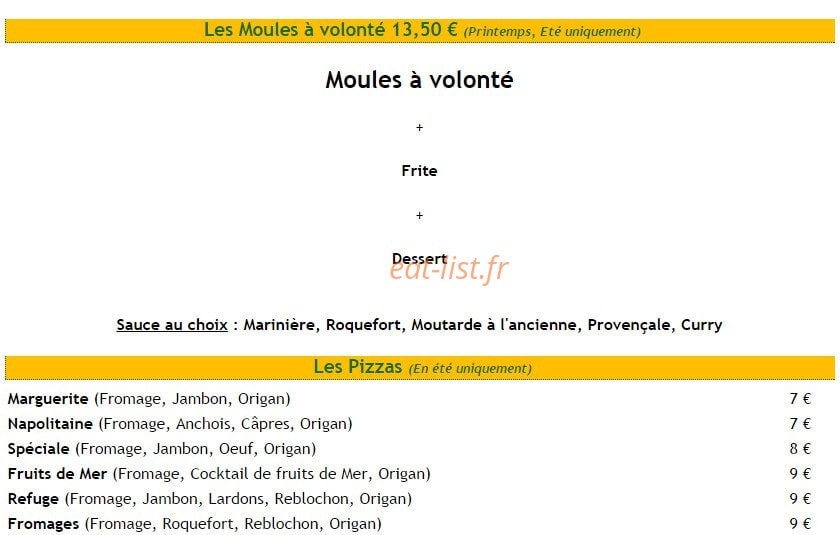 Le refuge — carte page 5