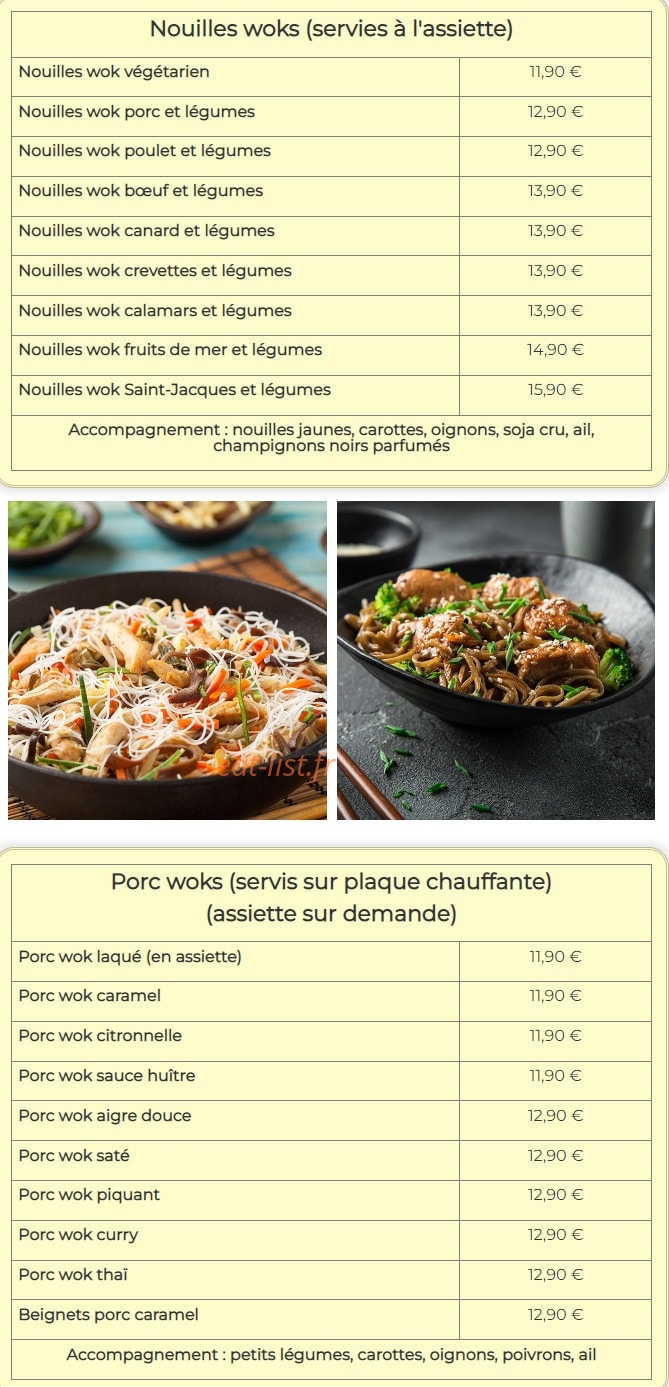 Le Saïgon New — carte page 11