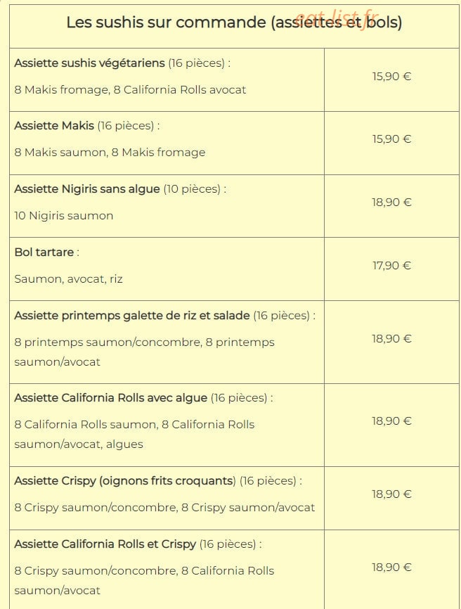 Le Saïgon New — carte page 7