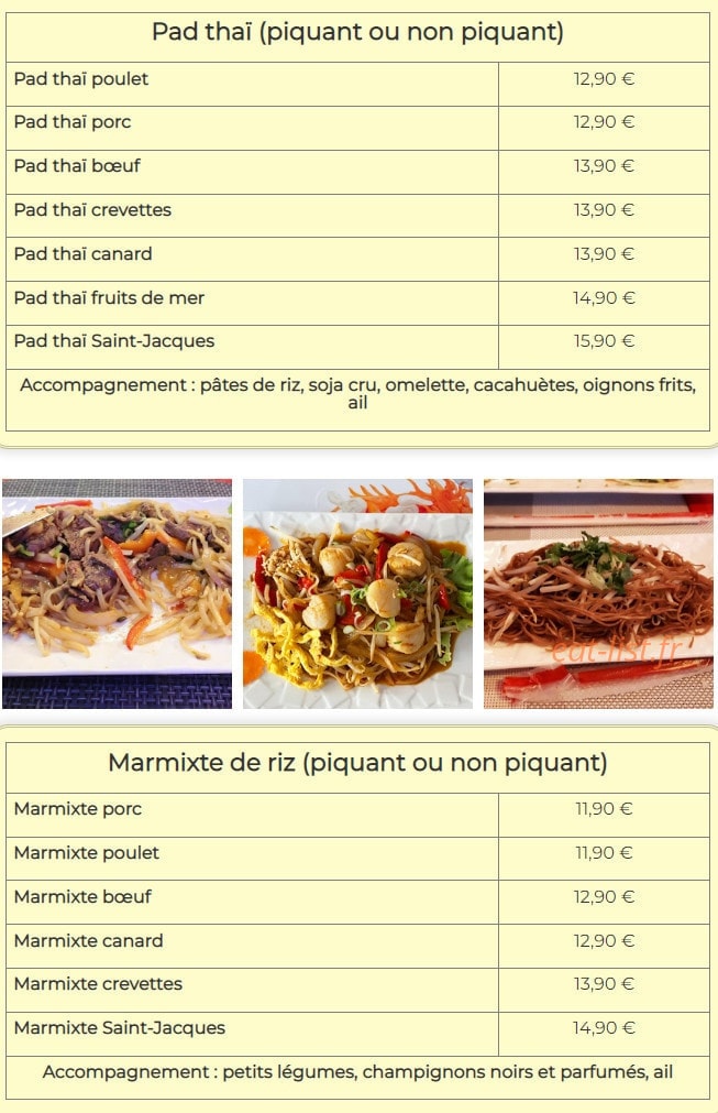 Le Saïgon New — carte page 6