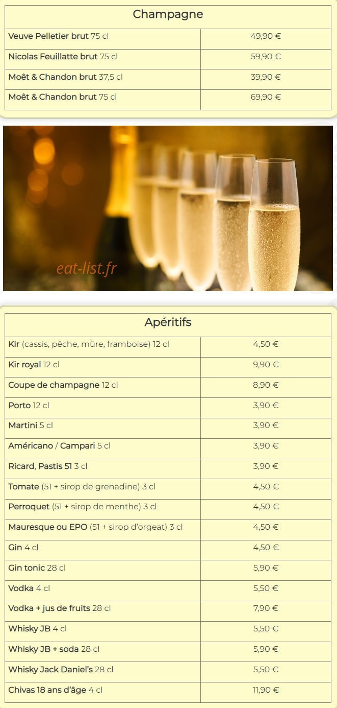 Le Saïgon New — carte page 19