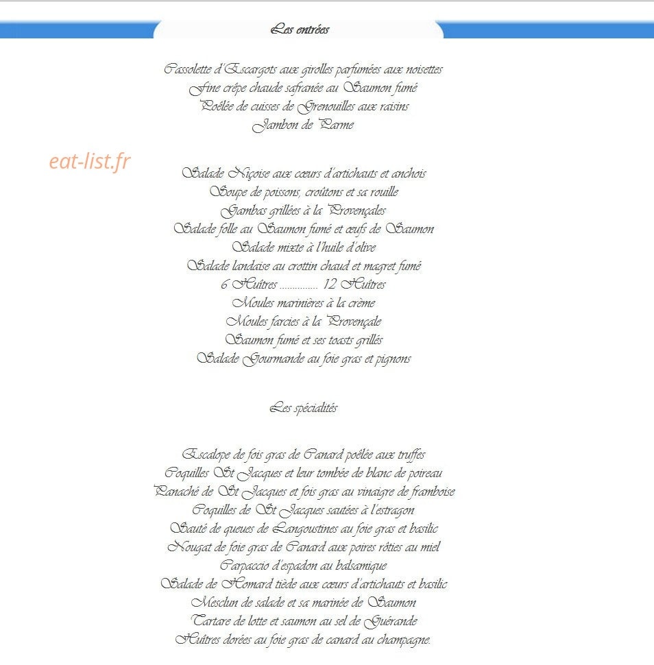 Le Sirocco — carte page 4