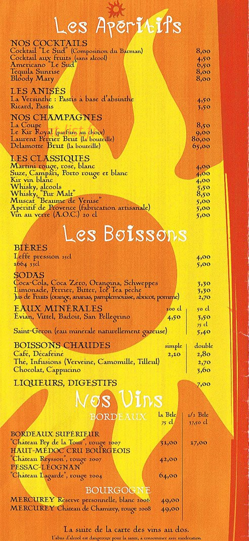 Le Sud — carte page 5