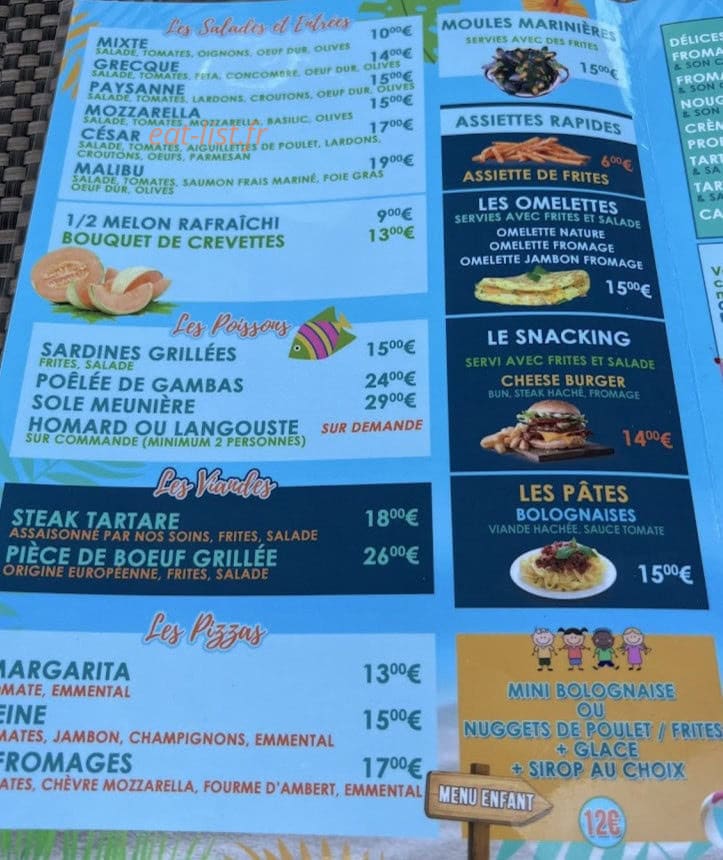 Malibu Plage — carte page 1