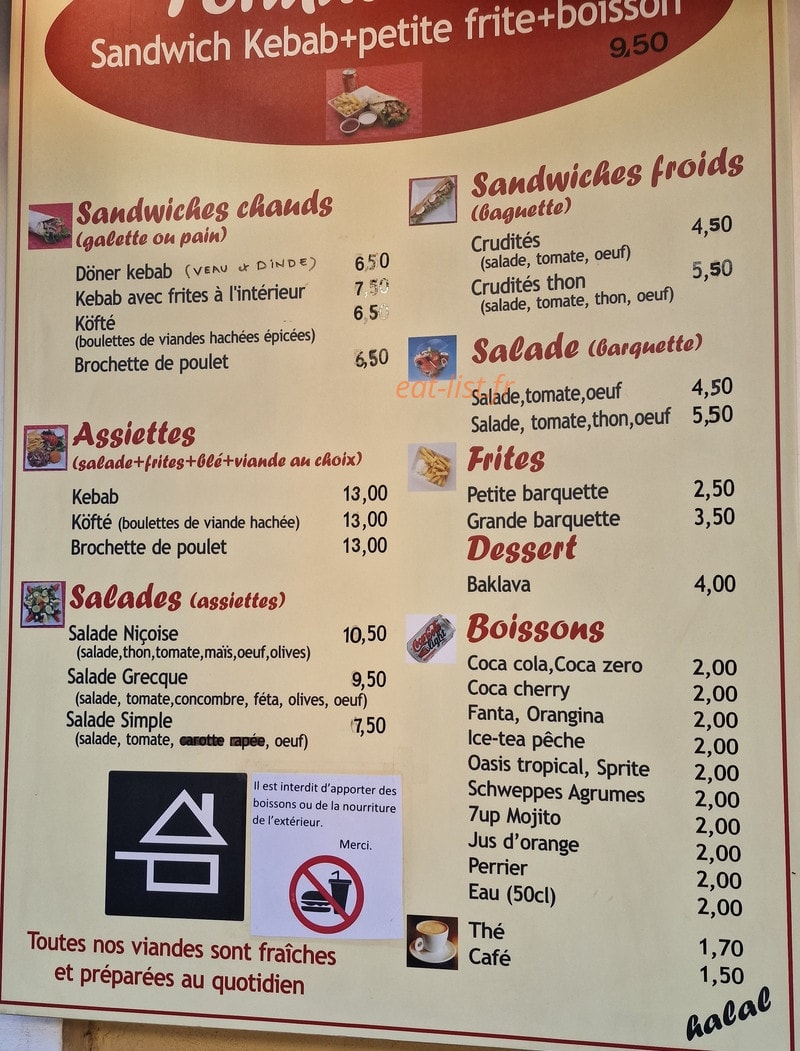 O ´Delice — carte page 1