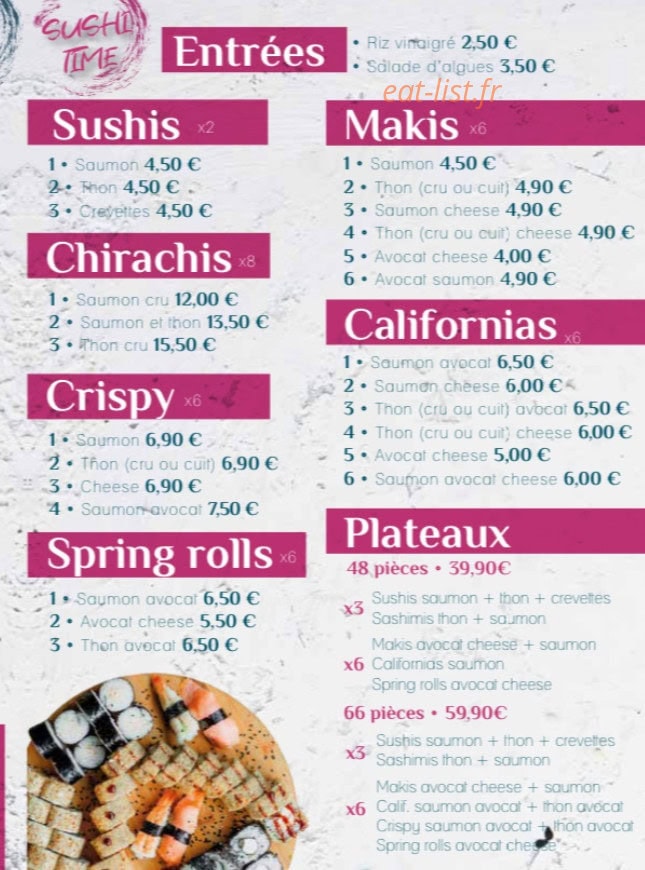 Ohana Poke Bowl — carte page 1
