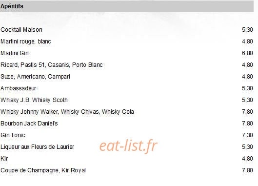 Thai — carte page 1