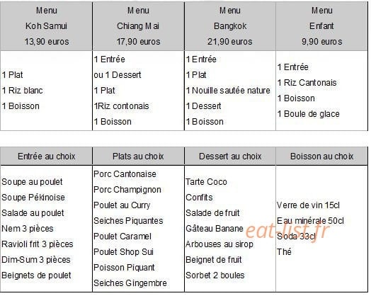 Thai — carte page 9