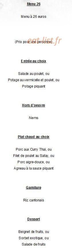 Thai — carte page 11