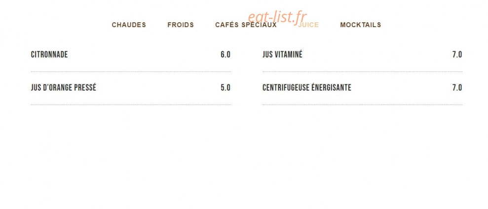 Ticket Brunchouse — carte page 12