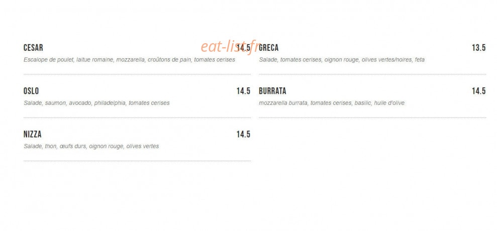 Ticket Brunchouse — carte page 4