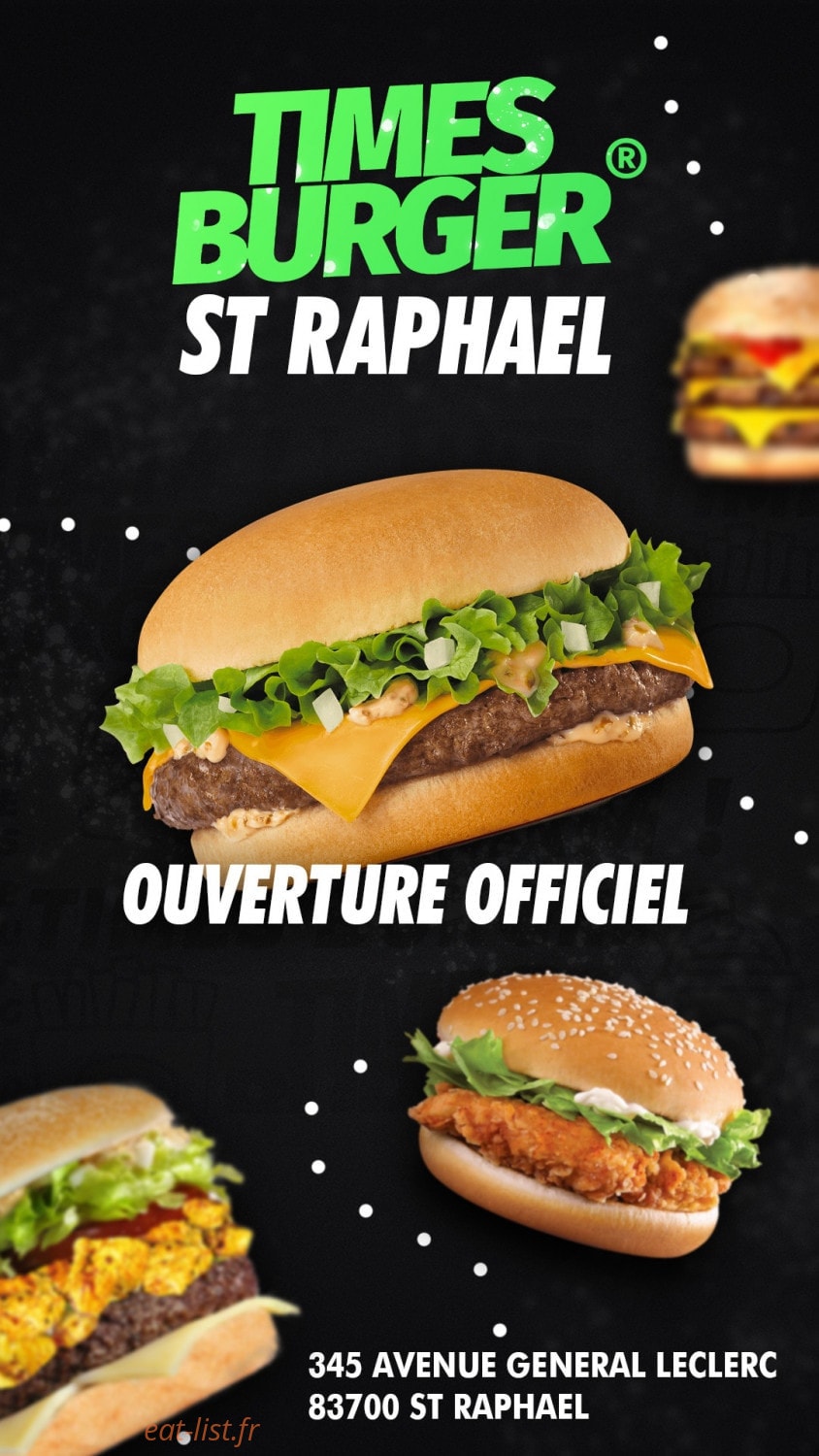 Times burger — carte page 1