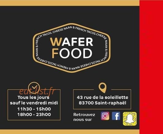Wafer Food — carte page 1