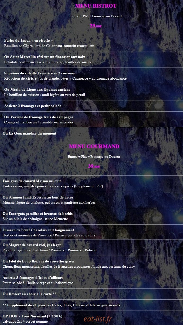 La Grotte — carte page 1