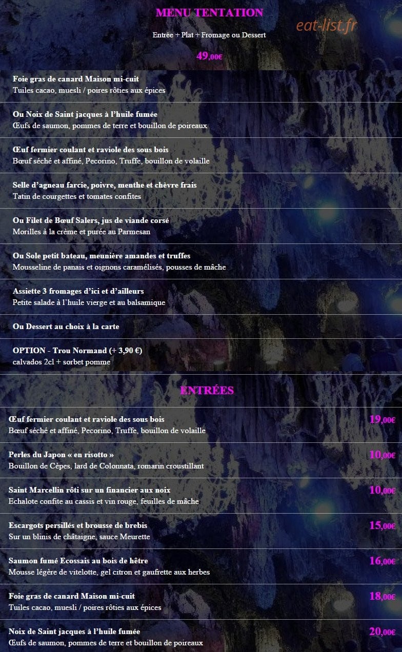 La Grotte — carte page 2