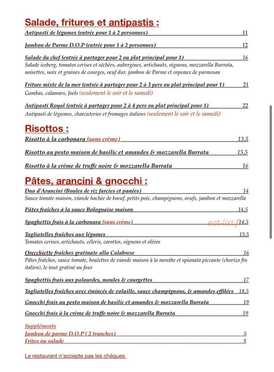 La Trinacria — carte page 2