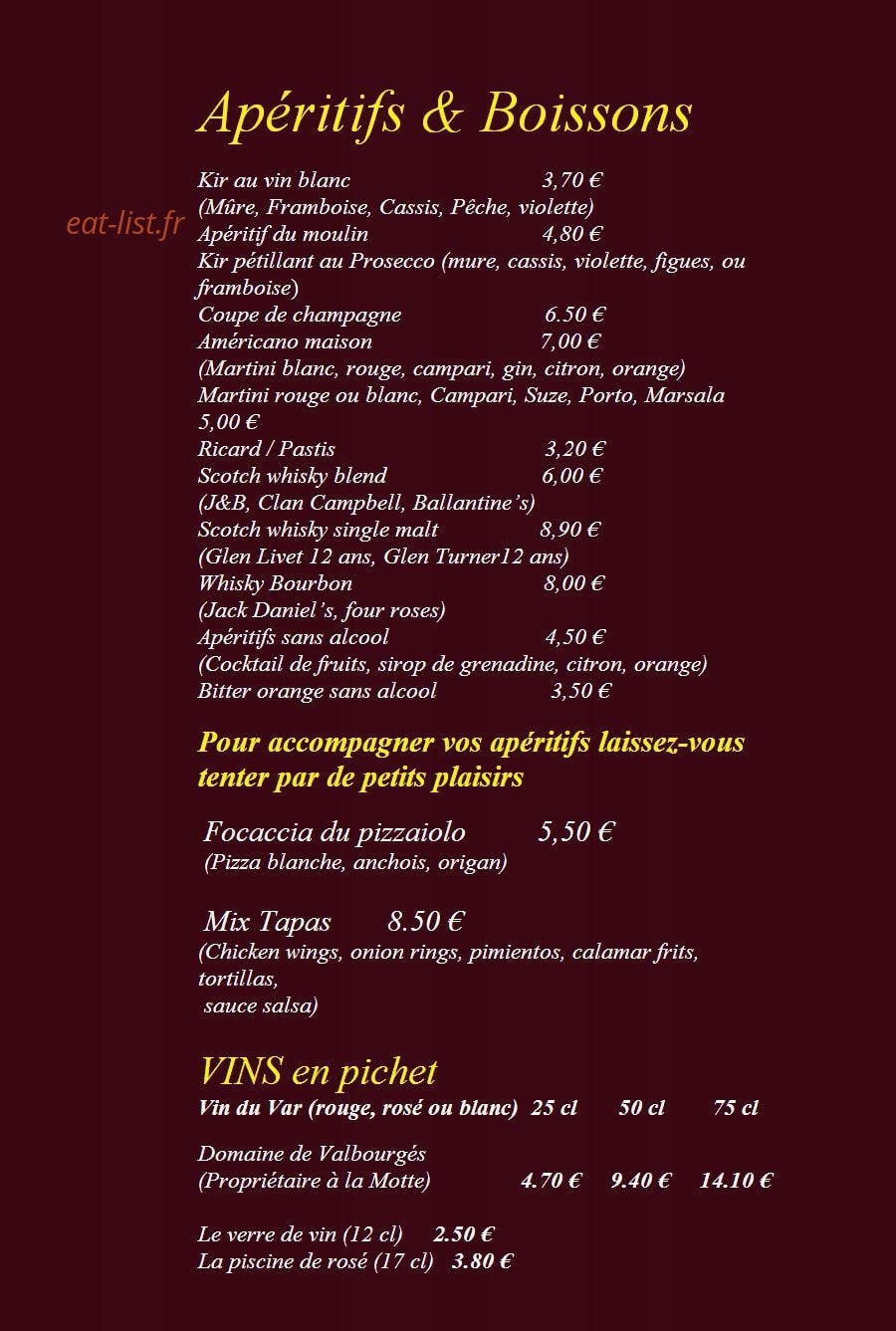 Le Moulin de la Gardiole — carte page 6