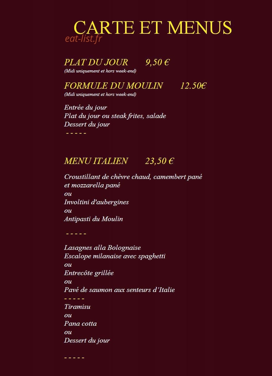 Le Moulin de la Gardiole — carte page 1