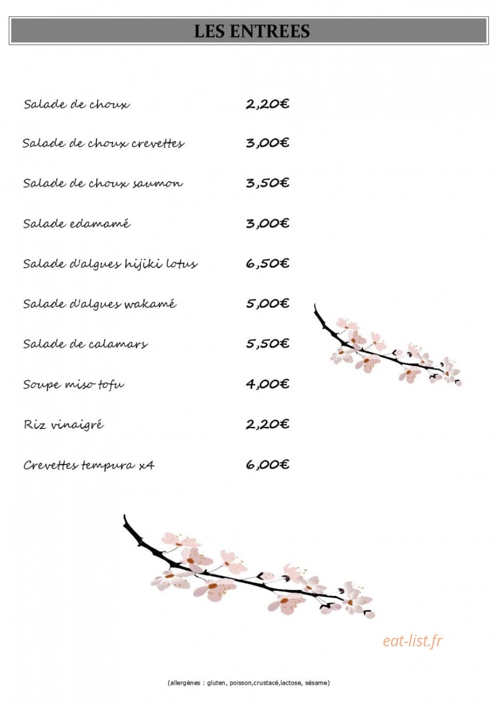 Sushi city's — carte page 4
