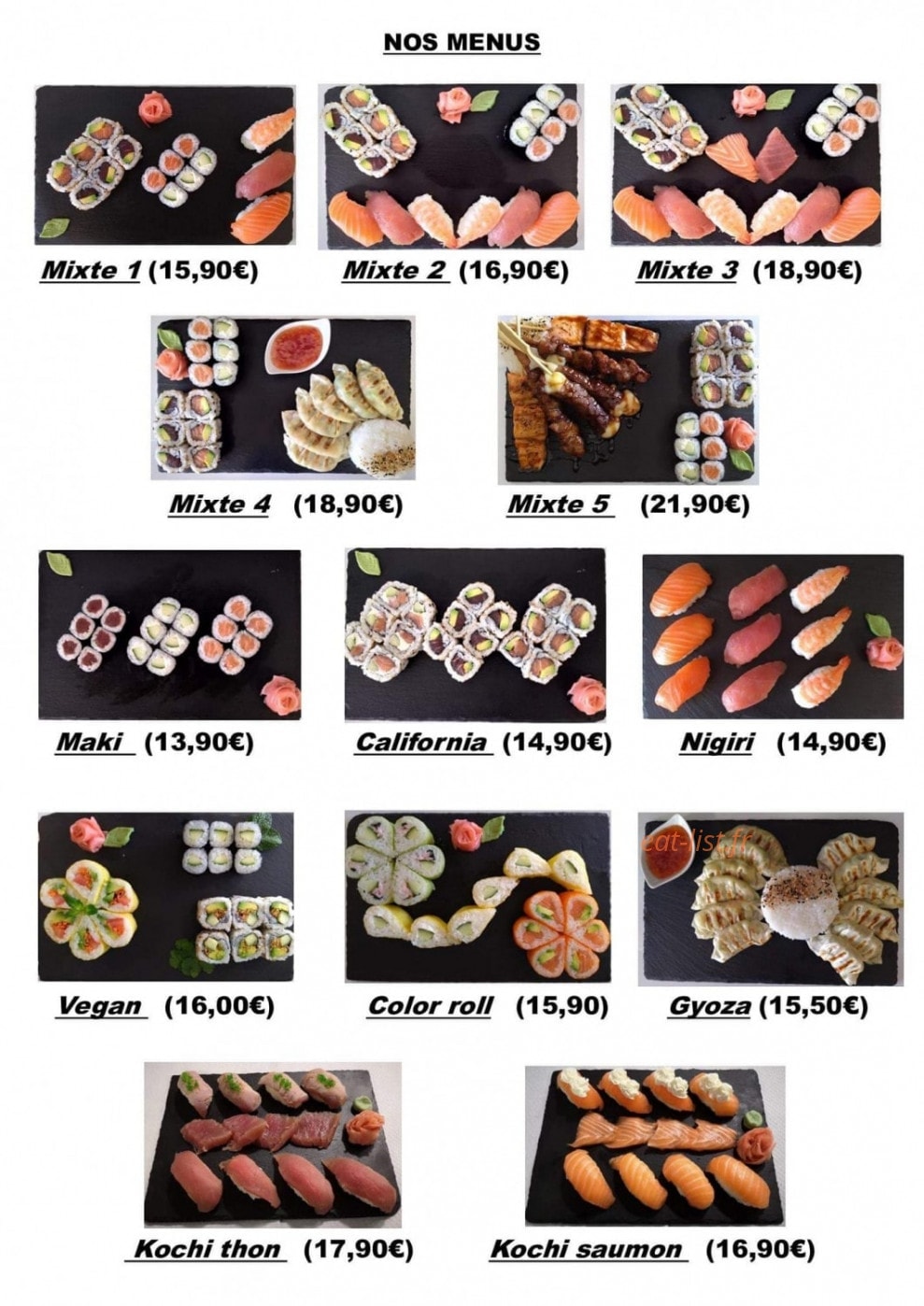 Sushi city's — carte page 13