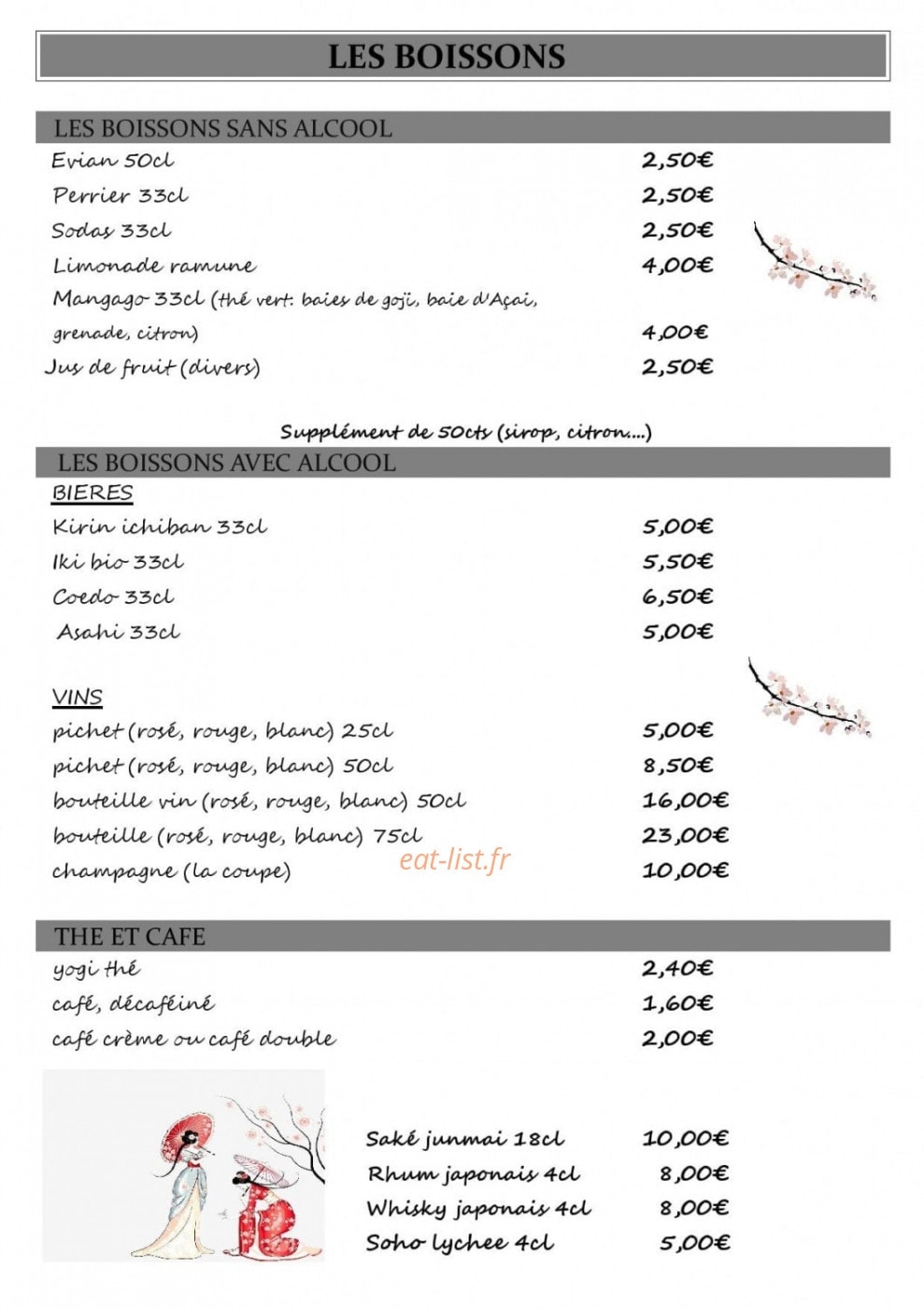 Sushi city's — carte page 6