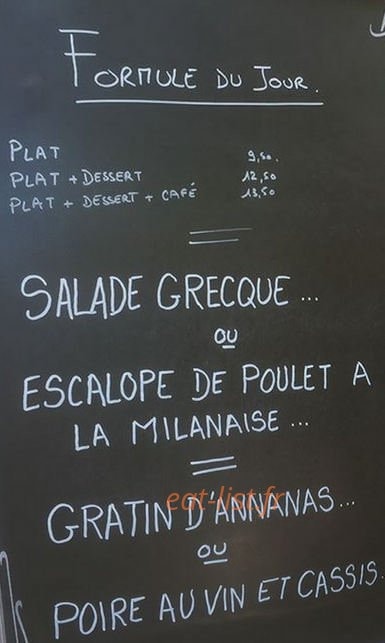 Resto Arlequin — carte page 1