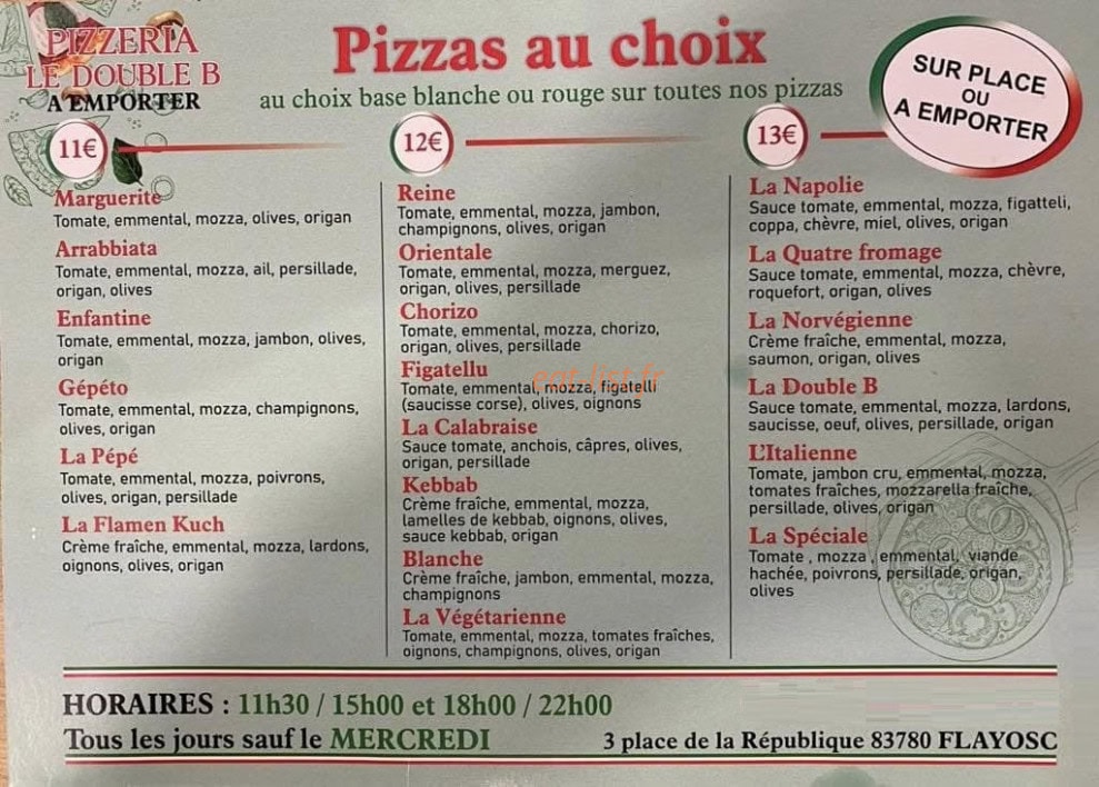 Le double b — carte page 1
