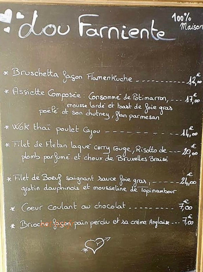Lou Farniente — carte page 1
