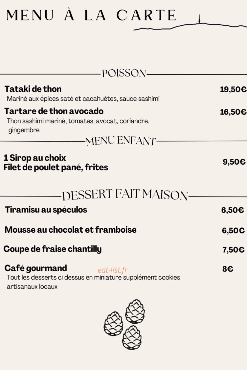 Chez Banù — carte page 2