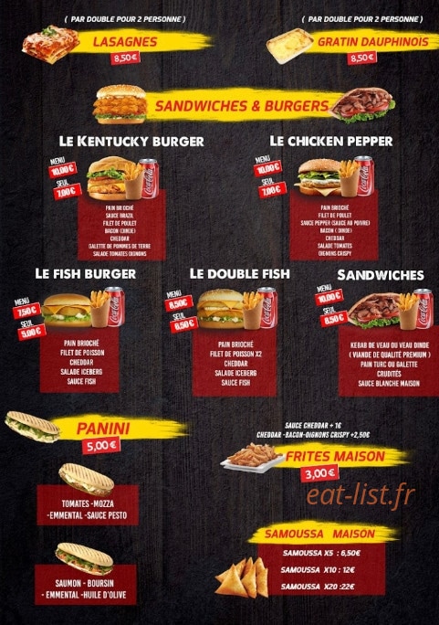 La Rôtisserie Pignans — carte page 3