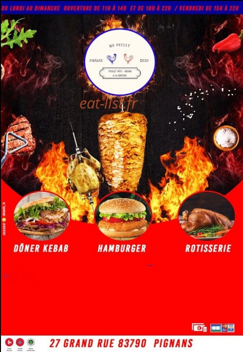 La Rôtisserie Pignans — carte page 1