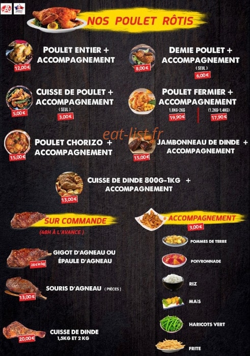 La Rôtisserie Pignans — carte page 2