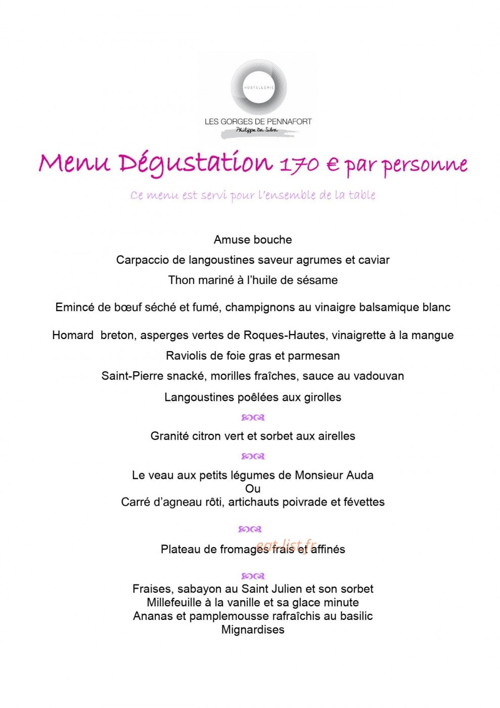 Les Gorges de Pennafort — carte page 4