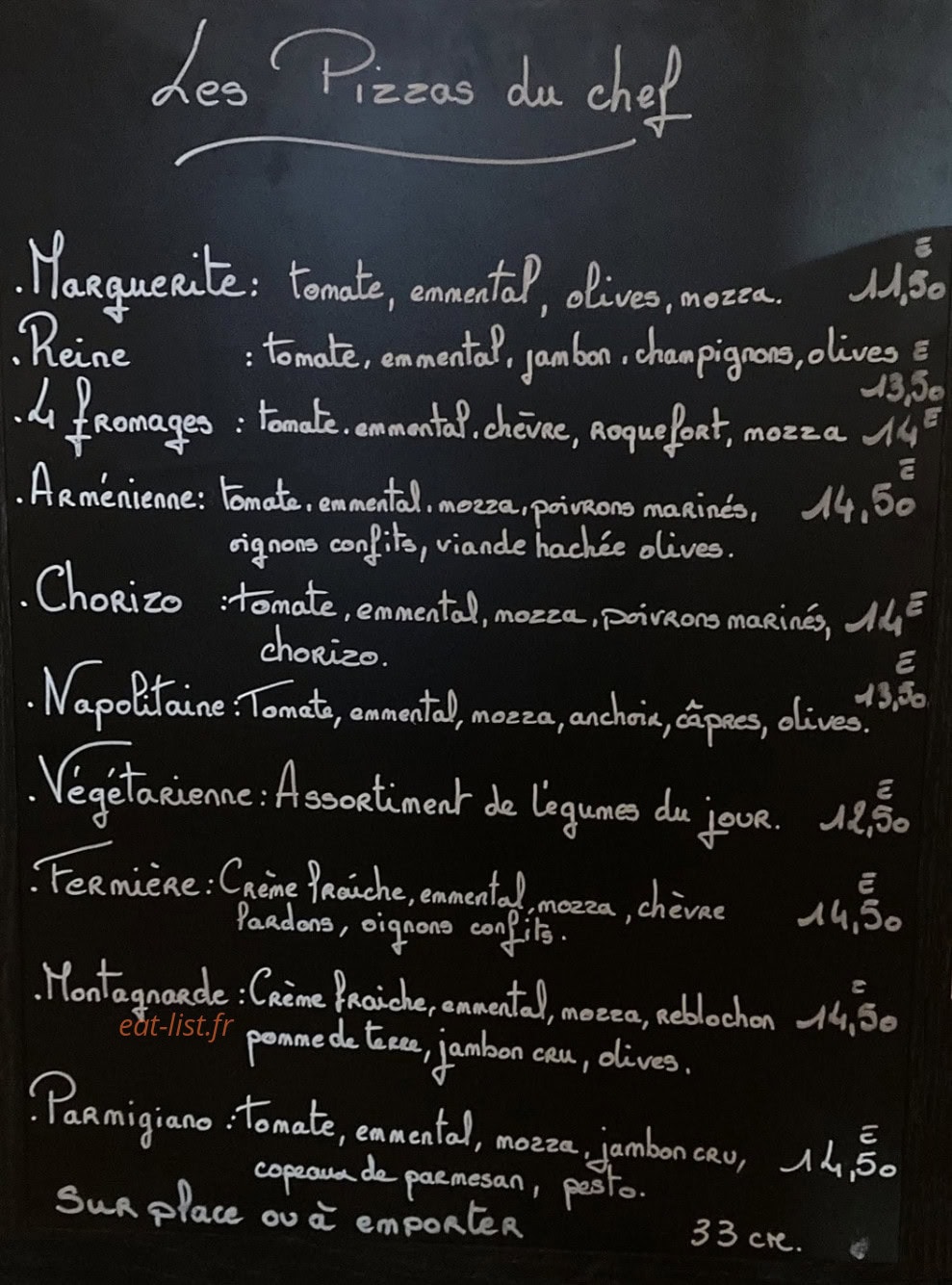 La Brochette — carte page 1