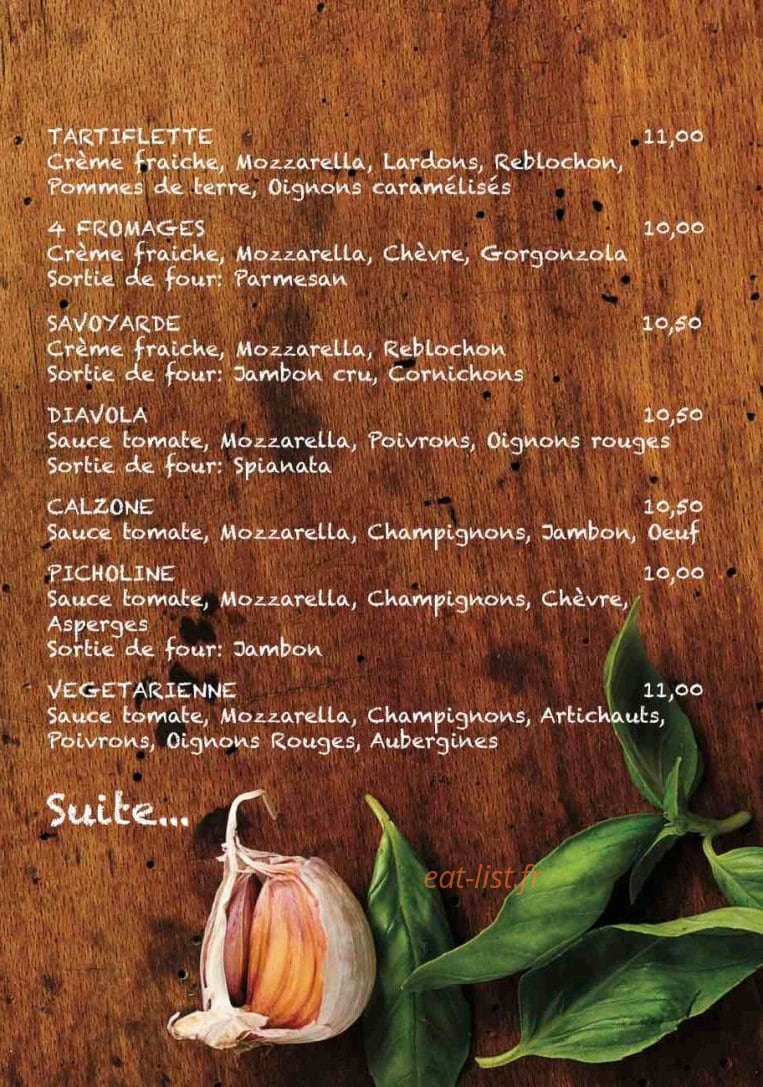 La Picholine — carte page 3