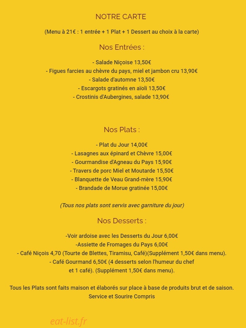 La Mérenda — carte page 1