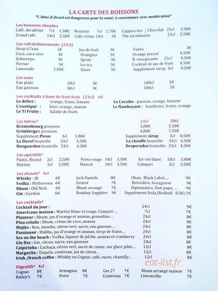 L'Oasis — carte page 7